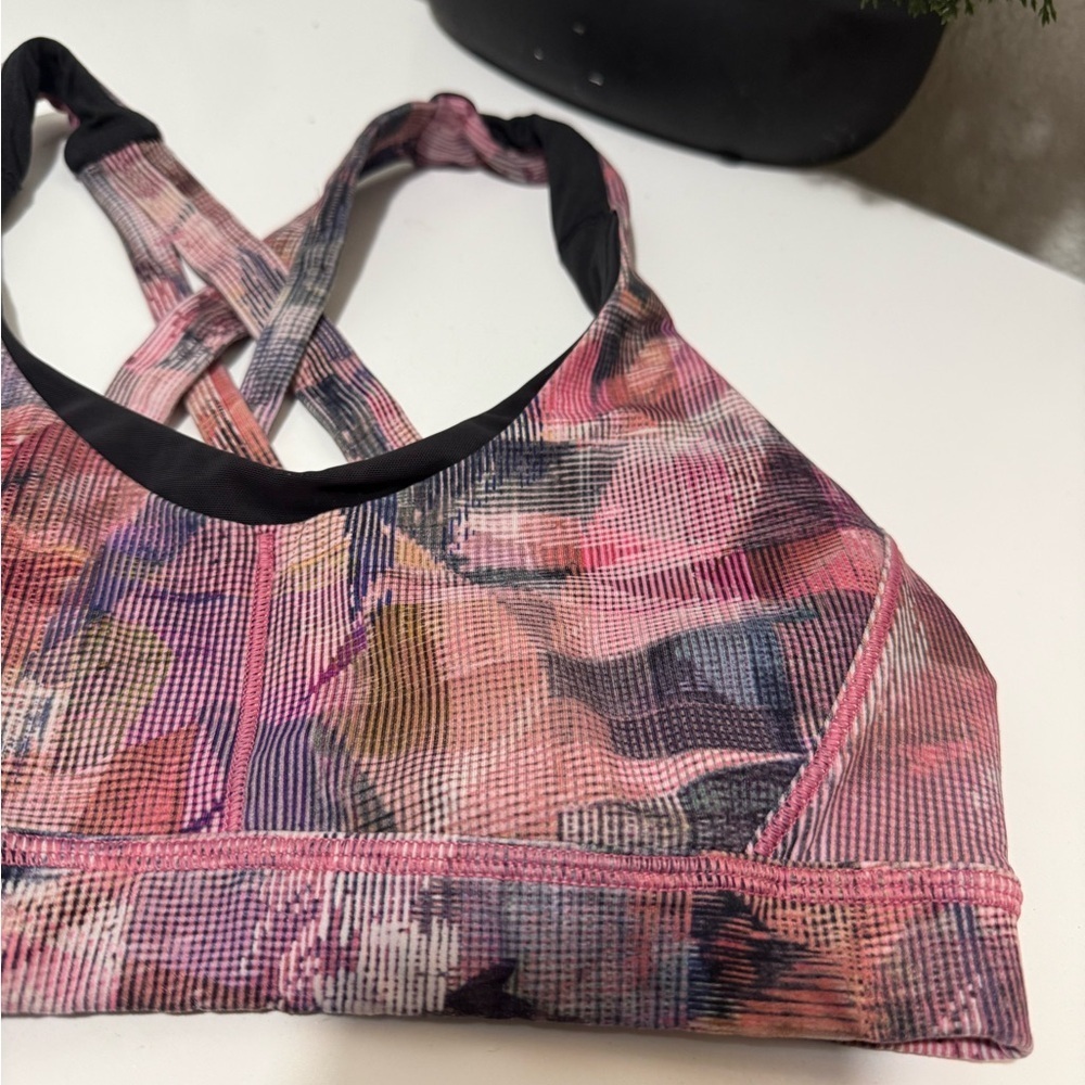 Lululemon stash sport  bra size 4 Multicolor Strappy - Picture 4 of 6